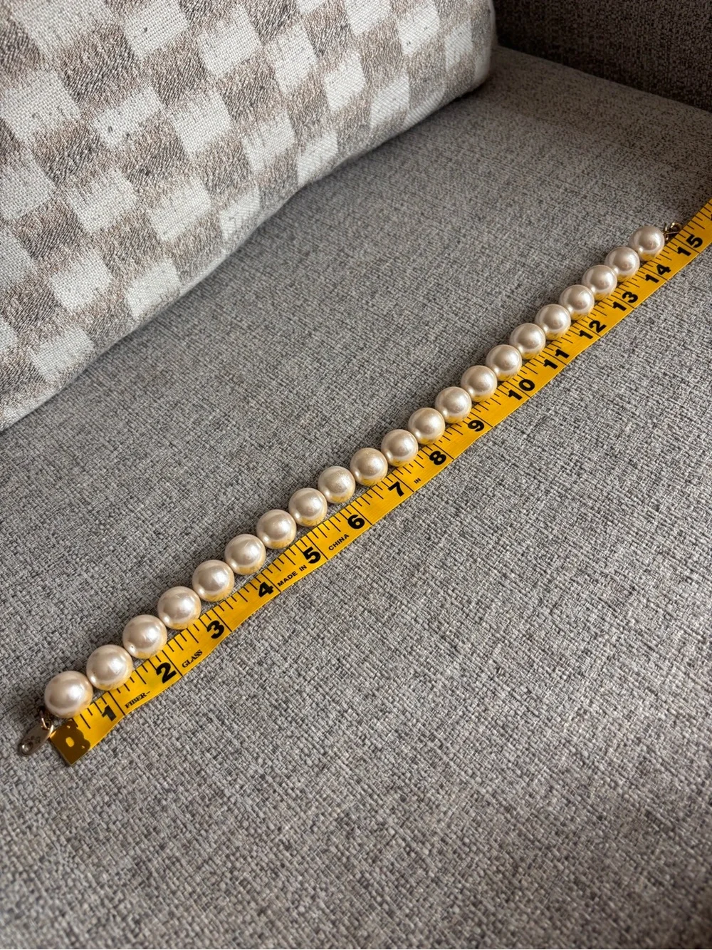 Classic Champagne Pearl Necklace - Unbranded